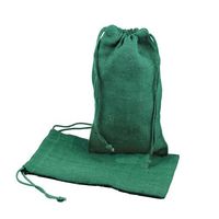 Burlap Jute Favor Bags (Pack of 12) - Select from 8 Colors Available in 3 Sizes (6"x10", Hunter Green)