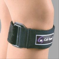 Therapeutic Knee Gel Band Patella Strap Black