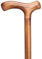 Walking Cane Men's Fritz-Handle Cane. Stylish Scorched Beechwood. Handsome Indeed!