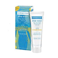 Emerita Pro-Gest Balancing Cream with Vitamin D3 | USP Progesterone Cream from Wild Yam for Optimal Balance at Midlife | 4 ounces