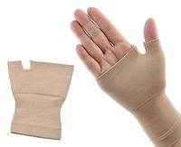 Wrist & Hand Compression Sleeve for Optimum Comfort for Arthritis, Carpal Tunnel, RSI & More (Beige, L)