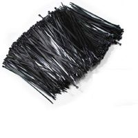 KCHEX>8" MADE IN USA INDUSTRIAL BLACK WIRE CABLE ZIP UV NYLON TIE WRAPS 100 PACK>USA Made Plenum Rated Cable Ties 40LB Tensile Rating Operating Temperature Range: -40F To 185F UL Rated For Both Indoor