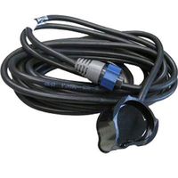 9 Pin 83/200 kHz Shoot-Thru or trolling-Motor Mount Skimmer with Remote Temp Sensor with Blue Connector.