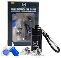 VEGAMONT High Fidelity Earplugs - Noise Cancelling Ear Plugs - Ear Protection That Filters and Reduce Unhealthy Noise (Concerts, Musicians, Shooting, DJ, Motorcycling, Industrial, Mowing, Sleeping)