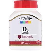 21st Century, Vitamin D3, 2000 IU, 110 Tablets