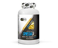 OneDose Pharm Omega 3 Purified Fish Oil 2000 mg Concentrated Capsules Burpless for Heart Eyes Hair Health Dietary Supplement (120 Softgels)