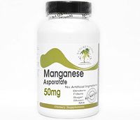 Manganese Asporotate 50mg ~ 200 Capsules - No Additives ~ Naturetition Supplements