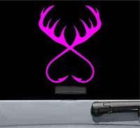 JS Artworks Fishing and Hunting Vinyl Decal Sticker (HOT Pink)
