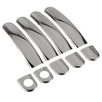 Funnytoday365 Door Handle Cover Chrome Trim For Audi A2 Skoda Seat For Vw Jetta Passat Golf Bora Lupo 1997-2007