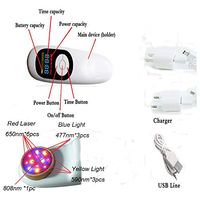 ATANG Cold Laser Red Light Therapy Device for Pain Relief, Joint and Muscle Pain Reliever, Infrared Light with 650nm and 808nm Therapeutic wavelength for Human and Animal Dogs