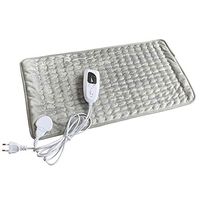 ASDYY Electric Blanket Heated Throw with Fast Heating Technology, Electric Heating Pad 3060cm Large Heating Pads,6 Heat Settings Heated Pad,Silvergray