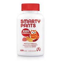 SmartyPants Kids Formula Daily Gummy Multivitamin: Vitamin C, D3, and Zinc for Immunity, Gluten Free, Omega 3 Fish Oil, B6 & Methyl B12 for Energy, 120 Count (30 Day Supply)