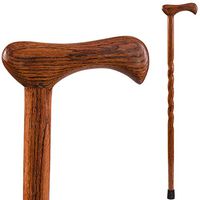 Brazos Walking Cane for Men and Women Handcrafted of Lightweight Wood and made in the USA,  Red Oak, 37 Inches