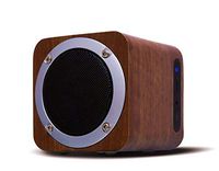 OHHAI Bluetooth Speaker with Subwoofer, 10h Playtime，Wooden Speakers for Party（Walnut）