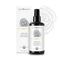 Alteya Organic Rose Water | USDA Certified Organic | Glass Spray Bottle | 6.8 Ounces
