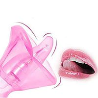 Cosamila Lips Licking Tongue Vibrate C-lit G Spotter Pump Toy Oral Tongue Simulator for Woment-Shirt