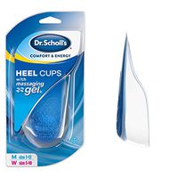 Dr. Scholl's HEEL CUPS with Massaging Gel (One Size) // Heel Protection with All-Day Shock Absorption to Relieve and Prevent Heel Pain