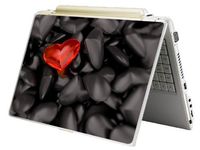 Bundle Monster Laptop Notebook Skin Sticker Cover Art Decal - 12" 14" 15" - Fit HP Dell Asus Compaq - Red Heart
