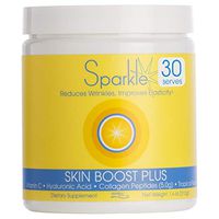 Hydrolyzed Collagen Powder - Sparkle Skin Boost Plus (Tropical Coconut & Pineapple) [30-Serves] VERISOL Collagen Hydrolysate Protein Powder Vitamin C Paleo Non-GMO Gluten Free Beauty Supplement Drink