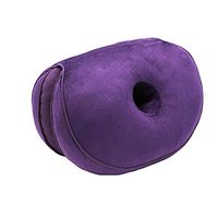 DPS&RXX Autiful Hip Pads, Folding Cushions, Ischial Cushions, Suitable for Lower Back, Hamstrings, Hip Pain Relief - Home, Office, Car Memory Foam Latex Cushion,Purple