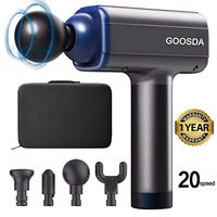 GOOSDA Percussion Massager Portable deep Tissue Massage Gun,deep Muscle Massager Gun for Athlete Relieve Muscle Soreness