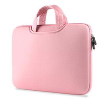 Sammid MacBook 13 inch Sleeve Cover, 13.3 inch Protective Notebook Carrying Bag Case with Pocket and Handle for Most 13-13.3 Inch Laptop, Notebook, MacBook etc - Pink
