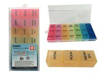 Pill Box 7 Days 6.25 x 3 x 0.75 inches, Case of 144