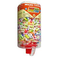 SparkPlugs PlugStation Earplug Dispenser, Cordless, 33NRR, Asst, 500 Pair