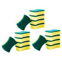 JAY D.L 15 Pack Multi-Use Heavy Duty Scrub Sponge Extra Thin Magic Cleaning Sponges Eraser Sponge for Kitchen, Size:10 x 8 x 3 cm