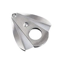 Vacona Tears Type Cigar Cutter Super Sharp Double Blades Guillotine Gift Box (Silver)
