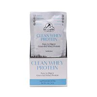 MT. CAPRA SINCE 1928 Clean Whey Protein | Grass-Fed Undenatured Goat Whey Protein from Pastured Goats, High in Branch Chain Amino Acids, Easy to Digest, 24 Grams Protein, Natural Vanilla - 10 Packets