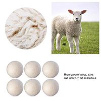 1PC 3pcs Laundry Clean Ball Reusable Natural Organic Laundry Fabric Softener Ball Premium Organic Wool Dryer Balls Home Washing (Color : 1pcs)