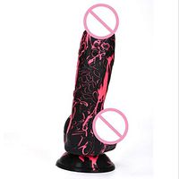 ENYI Silicone Female Masturbation Multi-Color Liquid Silicone Floating Point Simulation Penis 20X4.2cm