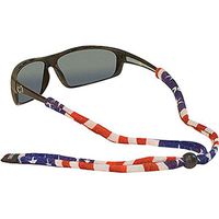 Chums Original Standard Navy/Red Strips Cotton Eyewear Retainer