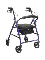 Aluminum Rollator w/Loop Brake Black (PMI) 4-Wheel