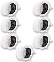 Acoustic Audio CS-IC83 in Ceiling 8" Home Theater 7 Speaker Set 3 Way 2450 Watt CS-IC83-7S