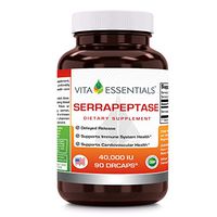 Vita Essentials Serrapeptase 40000 Iu Capsules, 90 Count