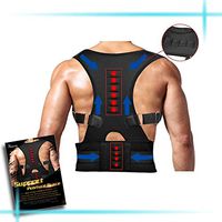 Back Brace Posture Corrector，Magnetic Therapy Improves Posture and Provides Lumbar Support for Lower and Upper Back Pain with Adjustable Soft Elastic Shoulder Straps Men and Women (S)