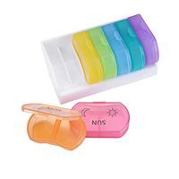Shelin Pill Organizer 7 Day AM PM, Weekly Pill Case，2/3Times a Day Pill Box, Weekly Travel Pill Planner