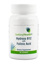 Seeking Health | Hydroxo Vitamin B12 with Folinic Acid | 60 Vegan Lozenges | 1000 mcg Vitamin B12 and 800 mcg DFE Folate