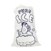 Black Cat Avenue 8lb Ice Bags with Draw String Closure, Polar Bear, 25 Count