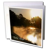 3dRose Greeting Cards, Wszystkiego Najlepszego, Polish Golden Morning (gc_43390_1)