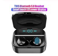 RONSHIN Wireless Bluetooth Headphone X7 Wireless Earbuds Bluetooth 5.0 Earbuds TWS Fingerprint Touch Bluetooth Earphone Mini IPX7 Waterproof Headphones Black