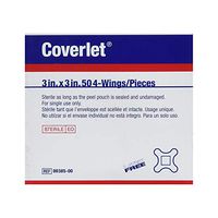 Coverlet latex free adhesive dressing strips 4-Wing - 50