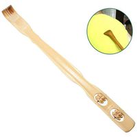 2 in 1 Bamboo Back Itching Scratcher Full Body Roller Massage Stick (a)