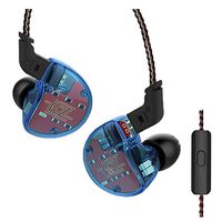KZ ZS10 1 Dynamic 4 Balanced Armature Driver Hybrid Technology Earphone (BU with Mic)