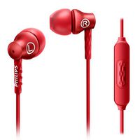 Philips SHE8105RD/27 In-Ear Headphones with Mic, Red