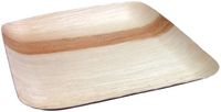 VerTerra 9" x 9" Extra Large Square All-Natural Palm Leaf Plates | Elegant, Very Durable Disposable Wedding and Party Plates | 100% Biodegradable, Compostable | Sustainable | 25 Count
