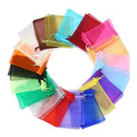 LOKIPA 120pcs Mixed Color Organza Drawstring Party Gift Favor Pouches Bags Organza Candy Jewelry Bags Pouches for Wedding Birthday 4x6 Inches