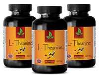 Nerve System Supplement - L-THEANINE 200MG - Dietary Supplement - Rejuvenation Advanced - 3 Bottles (180 Capsules)